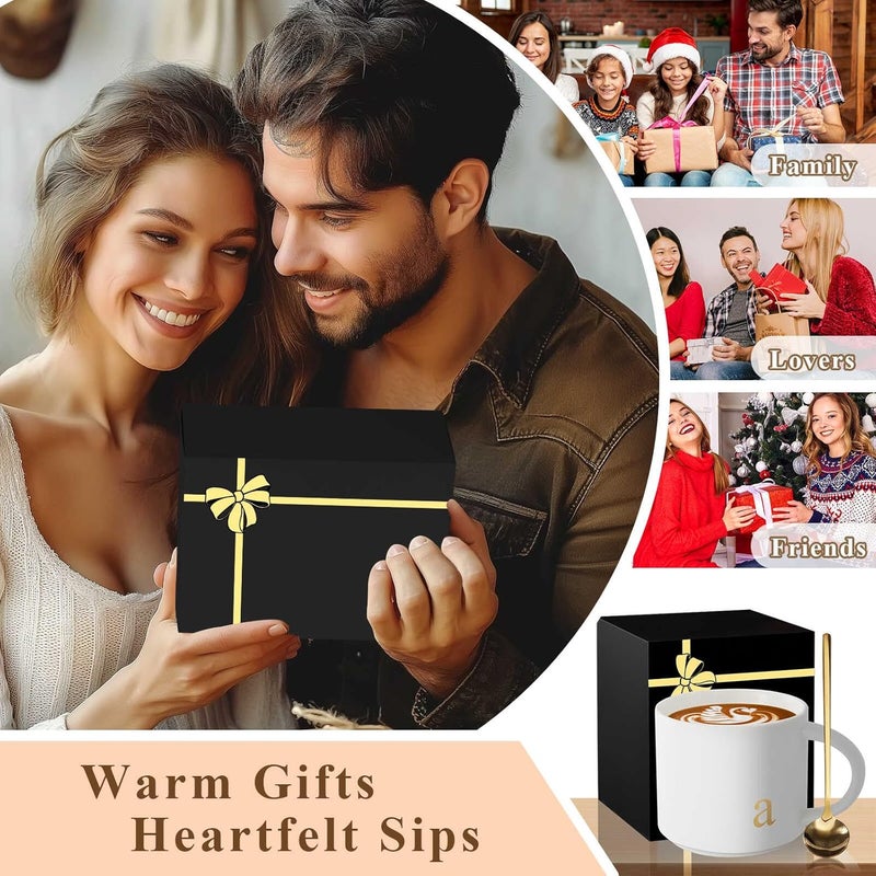 MNZZ Monogrammed Ceramic Large Coffee Mug Tea Cup Sympathy Bereavement Memorial Gifts for Loss Father Dad Mother Mom Kids Husband Wife Loved Friends Pet Dog Cat Going Away Condolence Remembrance Grieving,S - Image 4